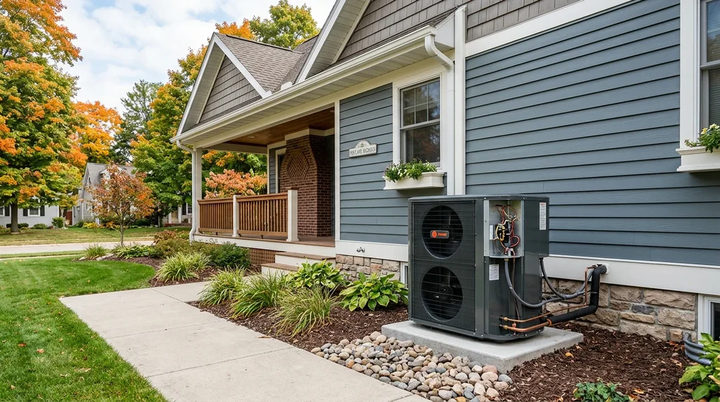 JT, owner of JT's Heating Cooling & Plumbing, standing outdoors in West Michigan